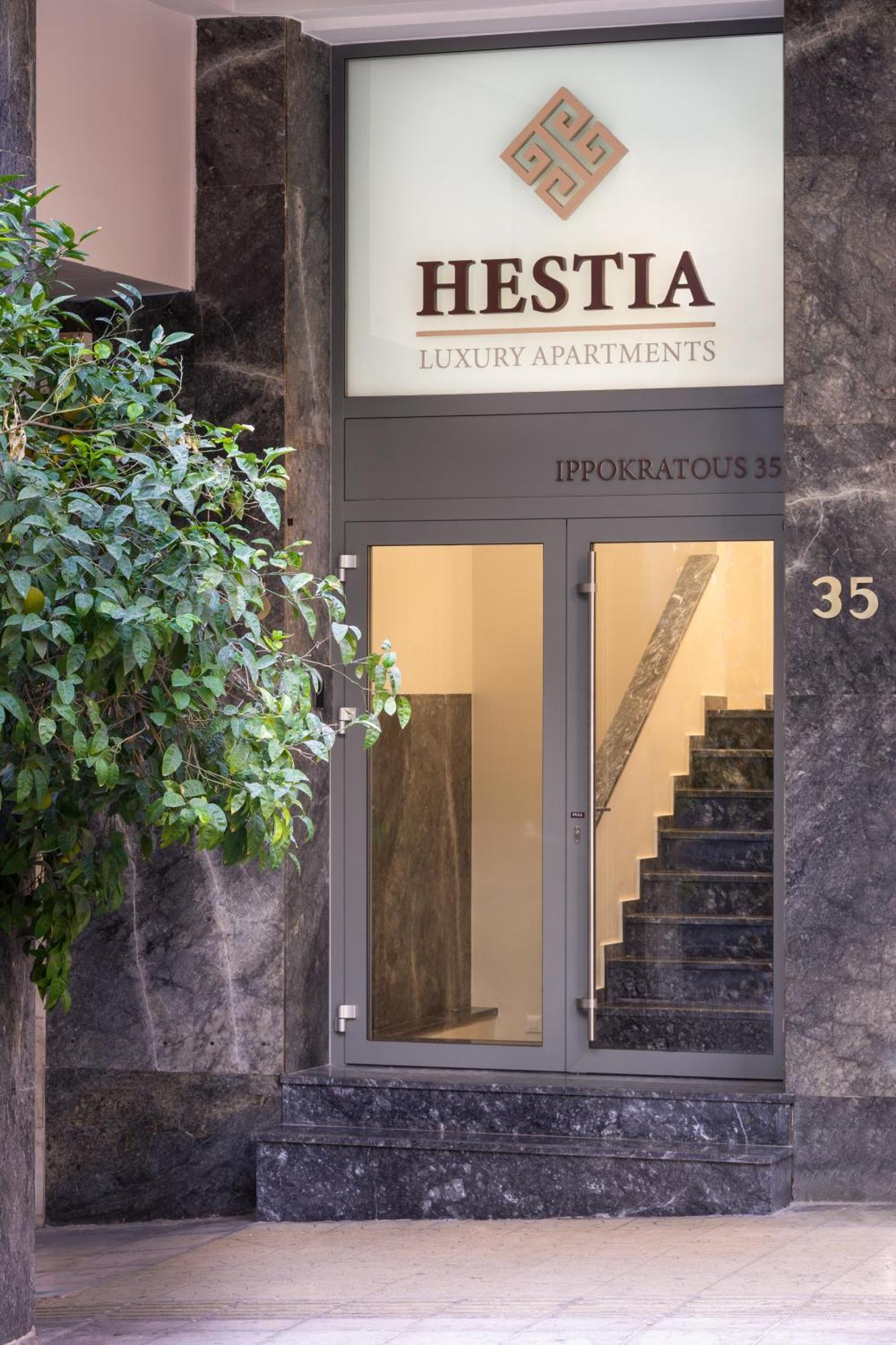 Hestia - Ippokratous 35 Aparthotel Aten Exteriör bild